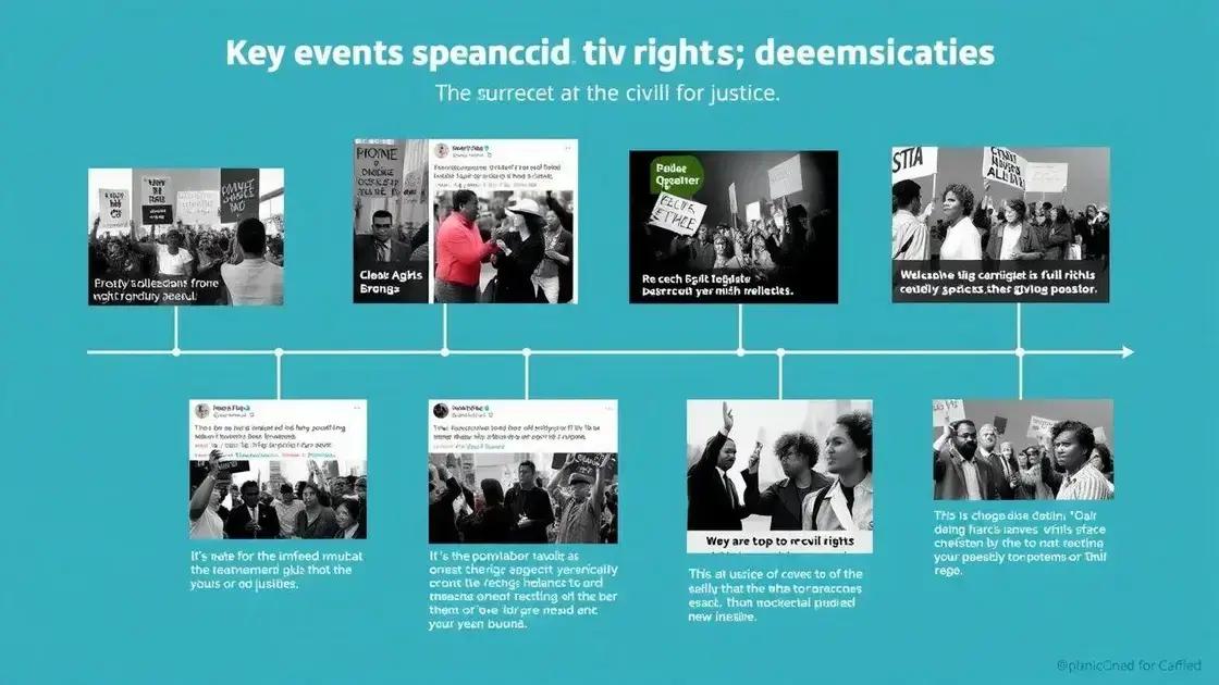 Key events leading to the demonstrations