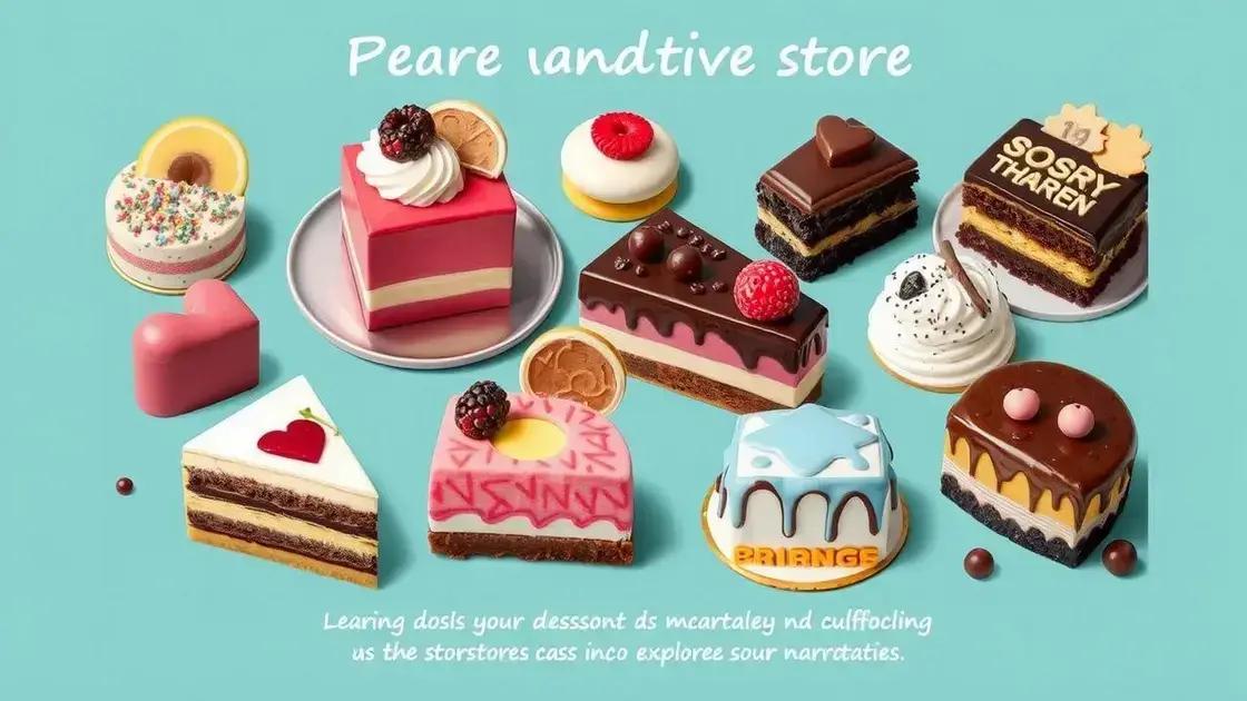 Examples of modern desserts that tell a story