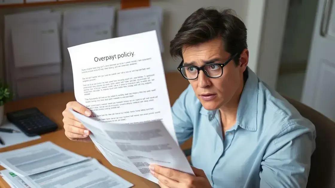 Key changes to the overpayment policy