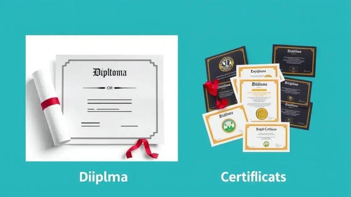 Comparing modular certificates to traditional diplomas