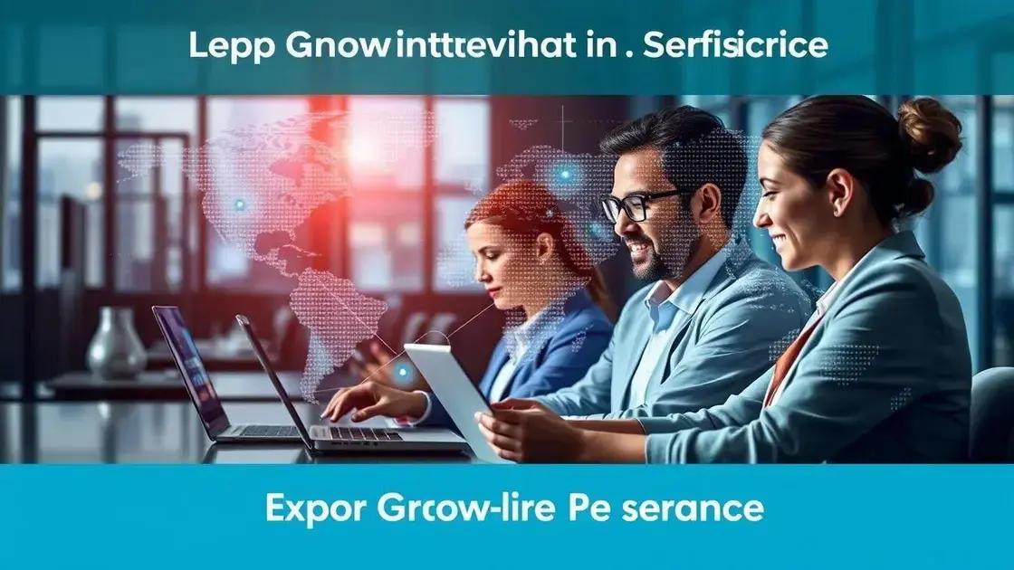 Future outlook for export growth in services