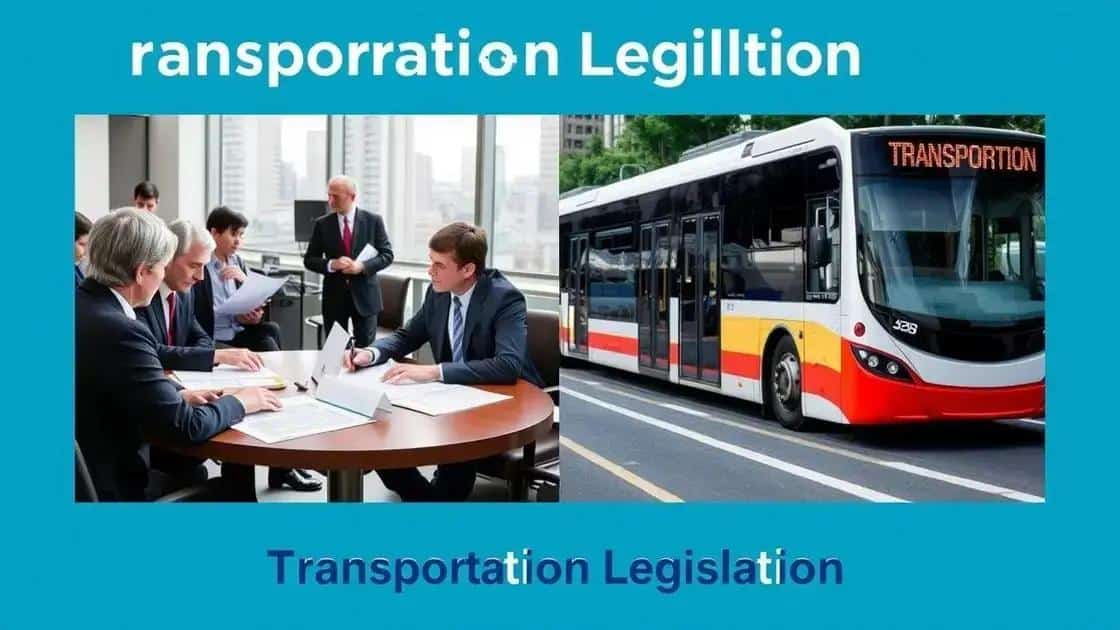 Key legislation updates on transportation