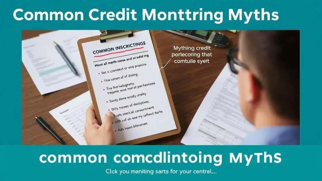 Common misconceptions about credit monitoring