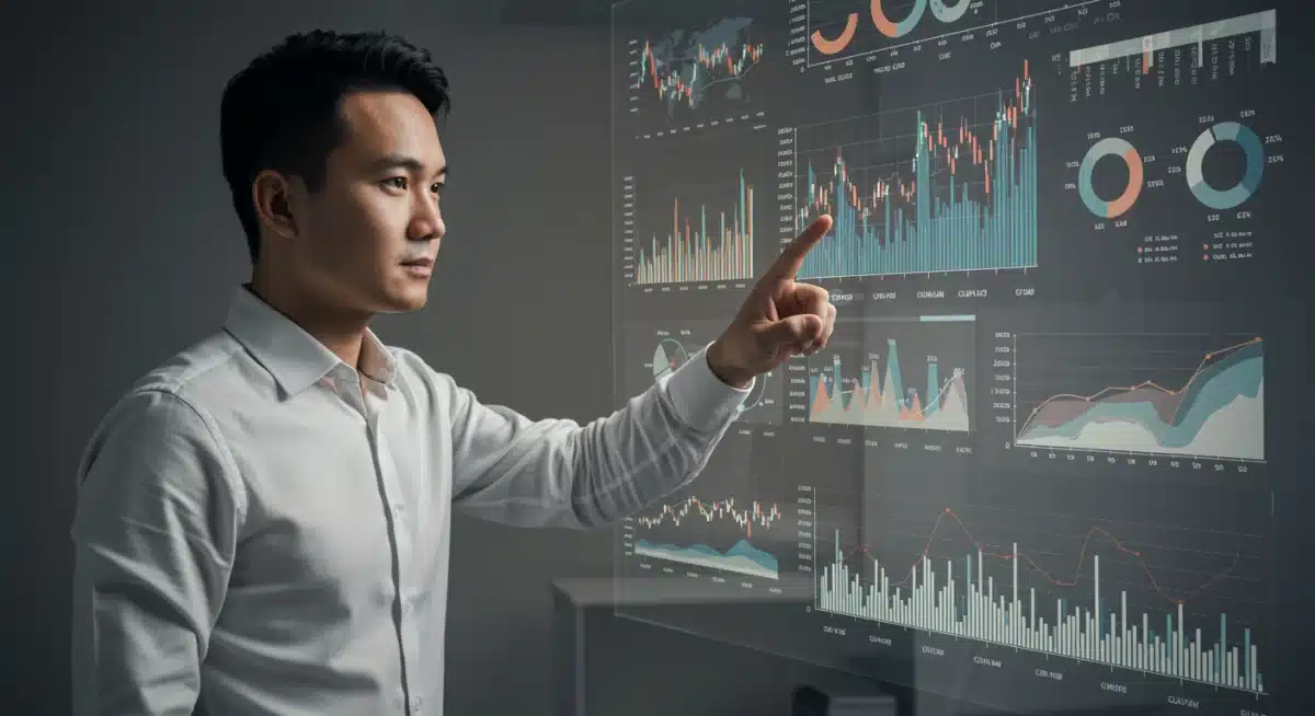 Financial analyst reviewing economic data influencing mortgage rates