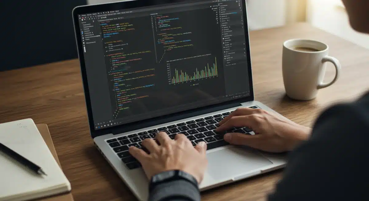 Individual studying complex technical concepts for a certification exam.