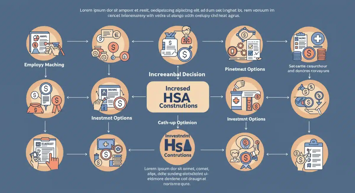 Infographic detailing smart financial decisions for maximizing HSA contributions