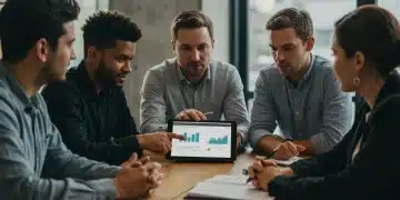 Federal employees discussing new benefit updates for 2025, including retirement and parental leave changes.