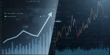 Fixed-income versus equity performance comparison chart for Q1 2025.