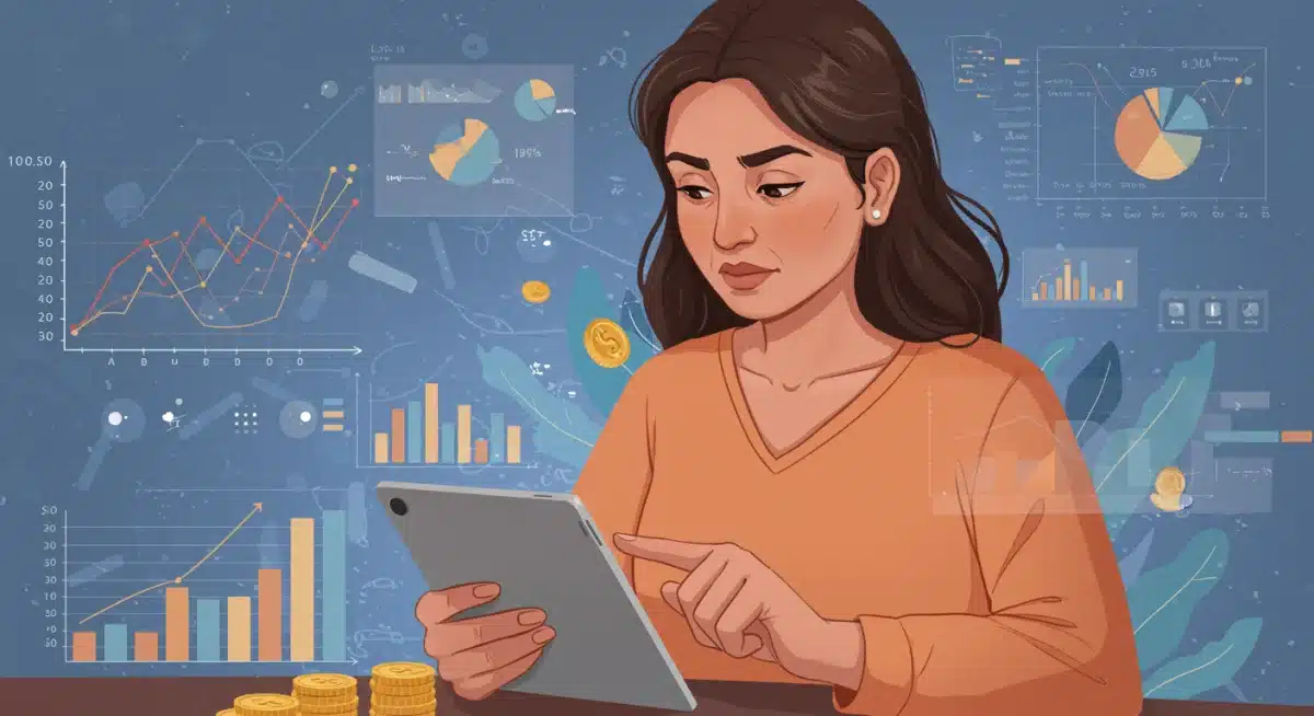 Person managing investment portfolio on tablet, showcasing IRA growth strategies.