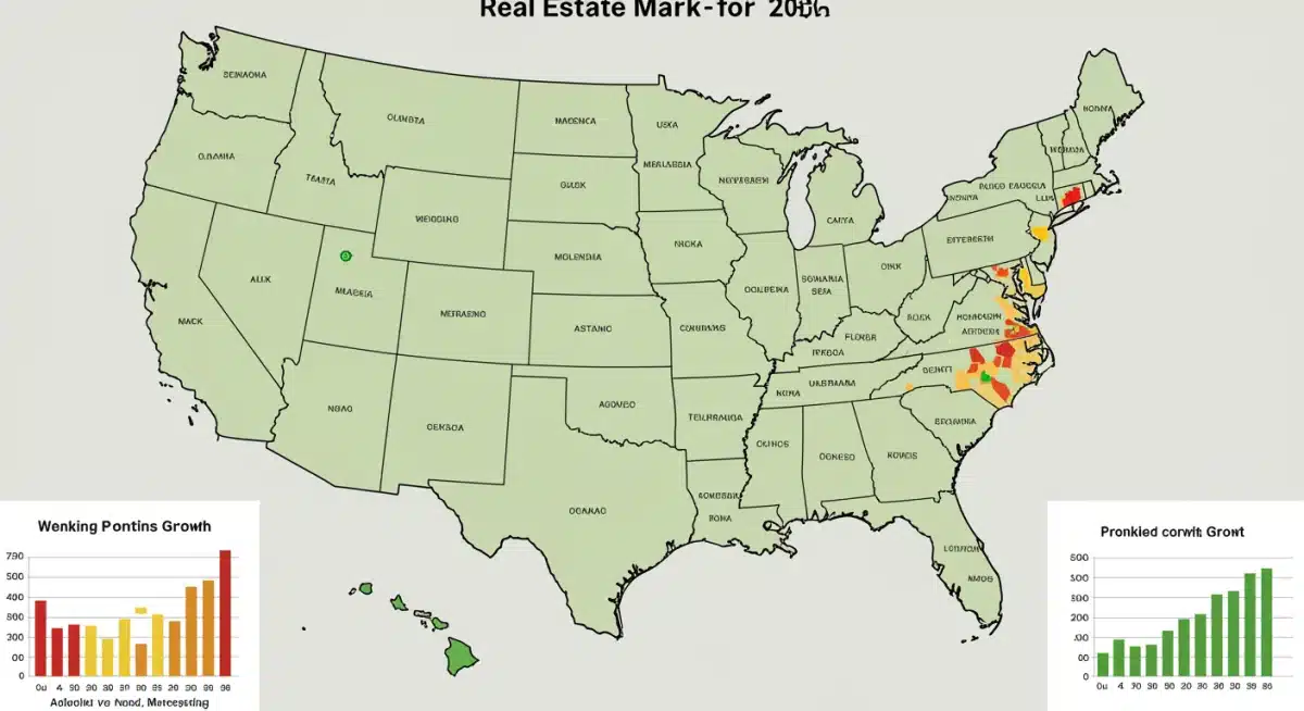 US map highlighting high-growth real estate investment zones with 10% ROI potential for 2026.