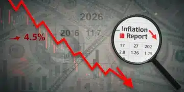 Financial chart depicting 4.5% inflation erosion for 2026, highlighting portfolio risk.