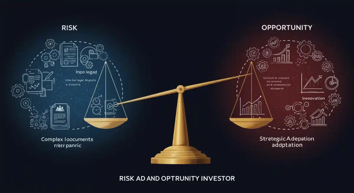 Weighing scale illustrating the balance between risk and opportunity for small-cap investors under new SEC regulations.