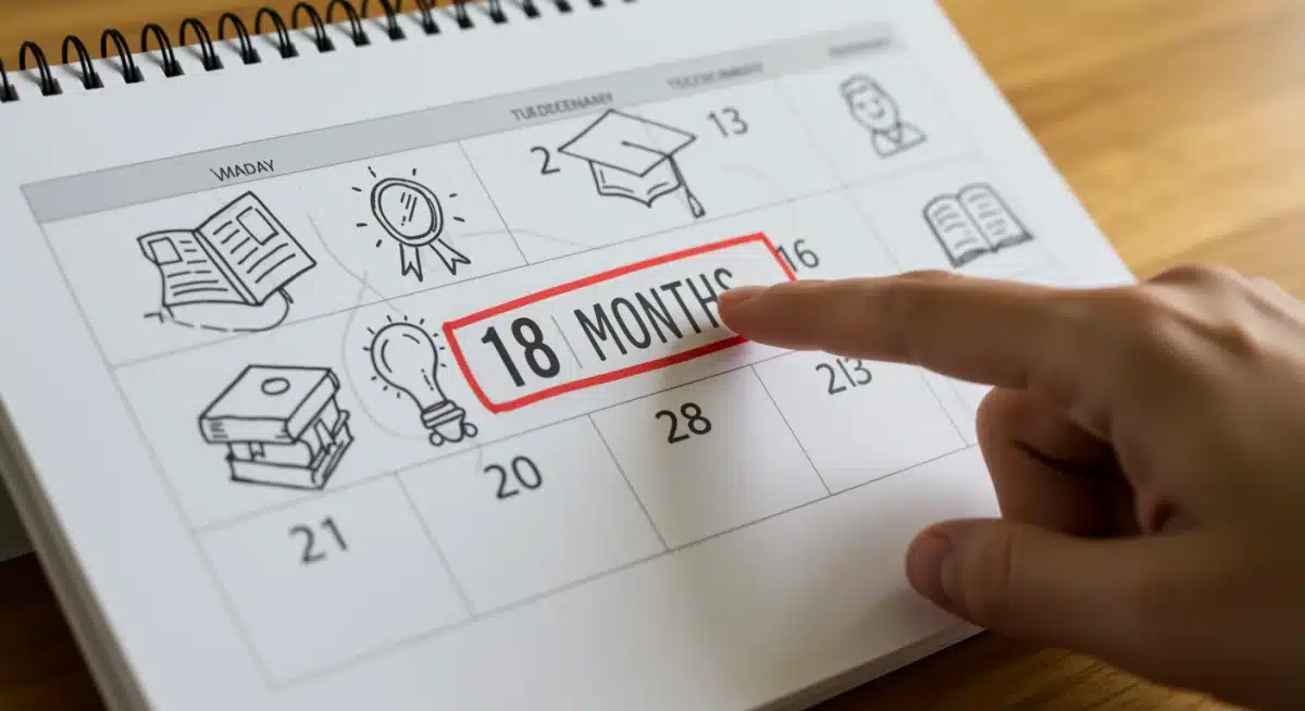 Eighteen month accelerated degree timeline for adults