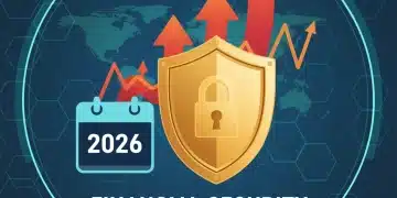 Economic graph showing rising inflation towards 2026 with protective shield