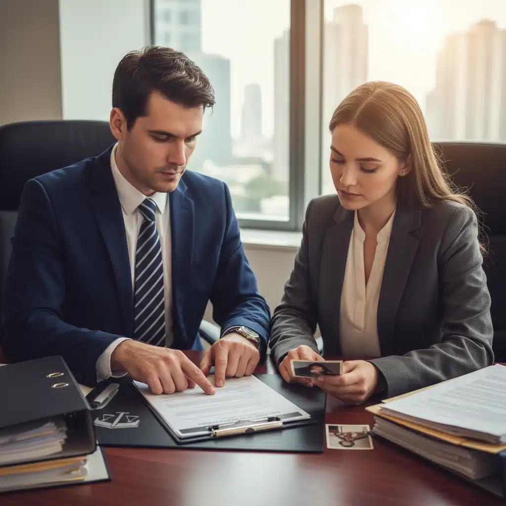 Disability lawyer consulting with client about appeal strategy