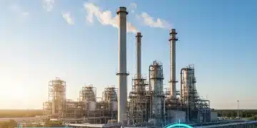 Industrial facility with reduced emissions, symbolizing new EPA carbon regulations and compliance