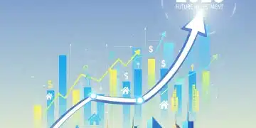 Financial growth chart over a cityscape, symbolizing REITs investment opportunities in 2026.