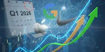U.S. corporate earnings forecast Q1 2026 with financial charts and growth indicators