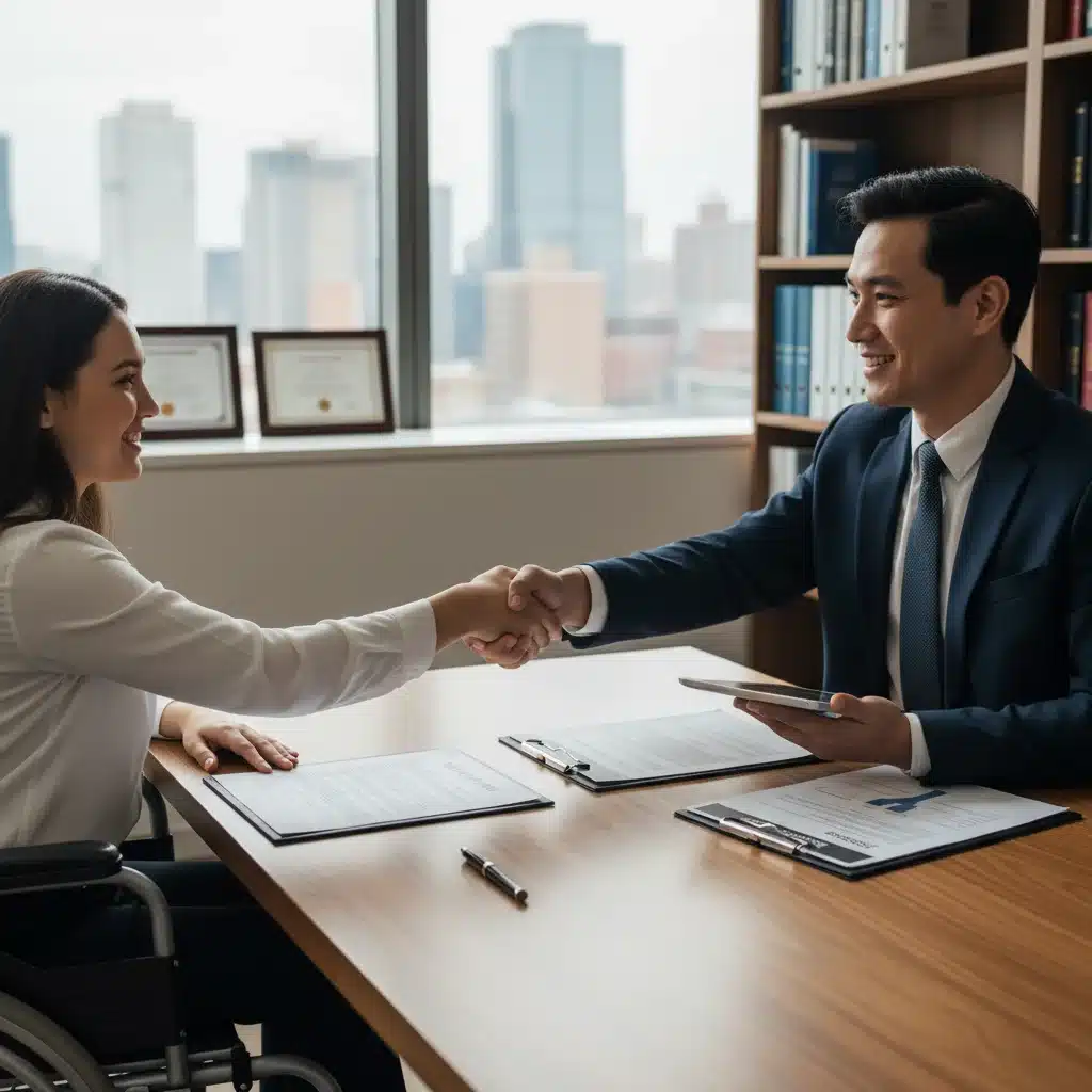 Applicant consulting with a disability lawyer for SSDI assistance