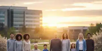 Diverse group of Americans anticipating healthcare reform benefits.