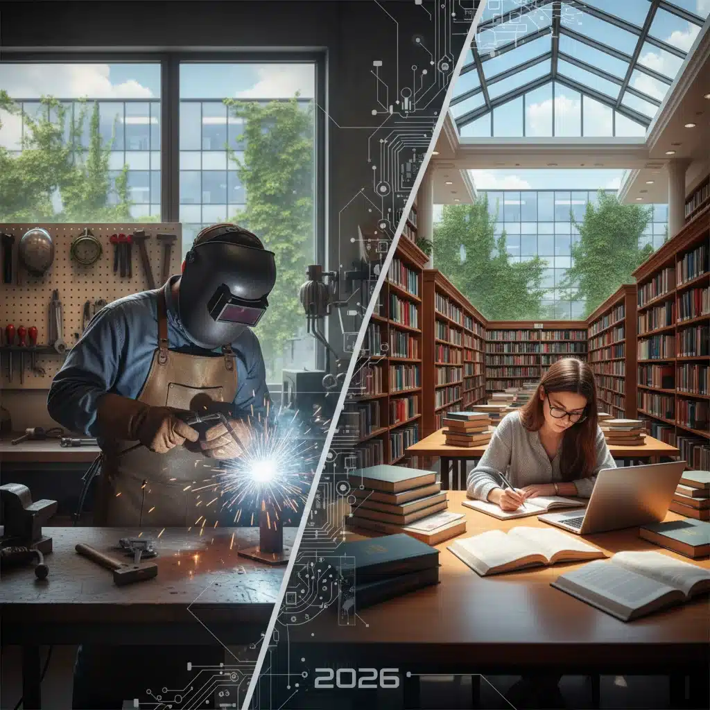 Vocational Training vs. Traditional Degrees 2026: A Comprehensive Career Path Analysis