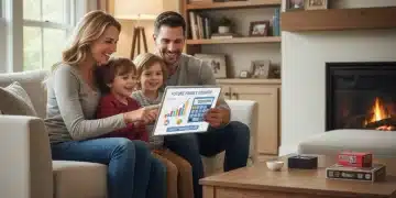 Happy family reviewing 2026 Child Tax Credit information on a tablet