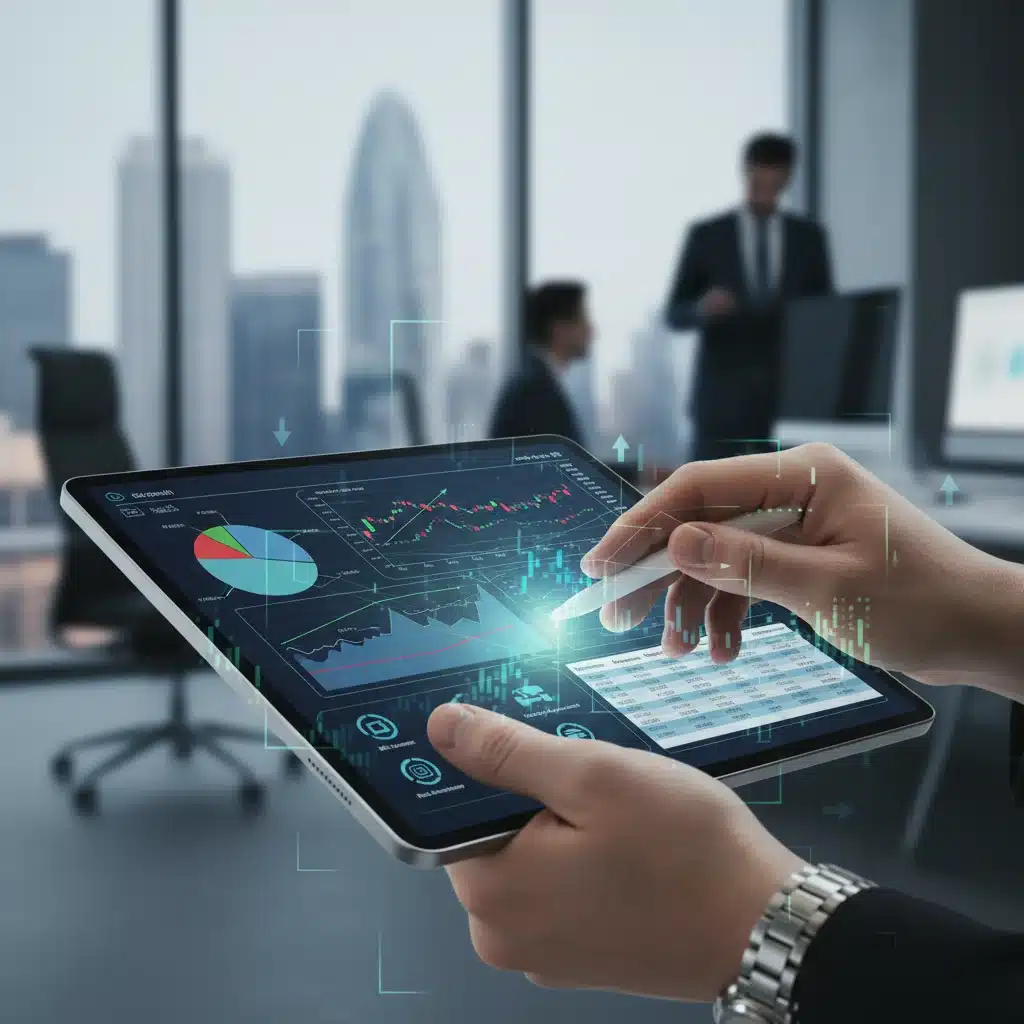 Financial analyst reviewing economic data for 2026 interest rate predictions